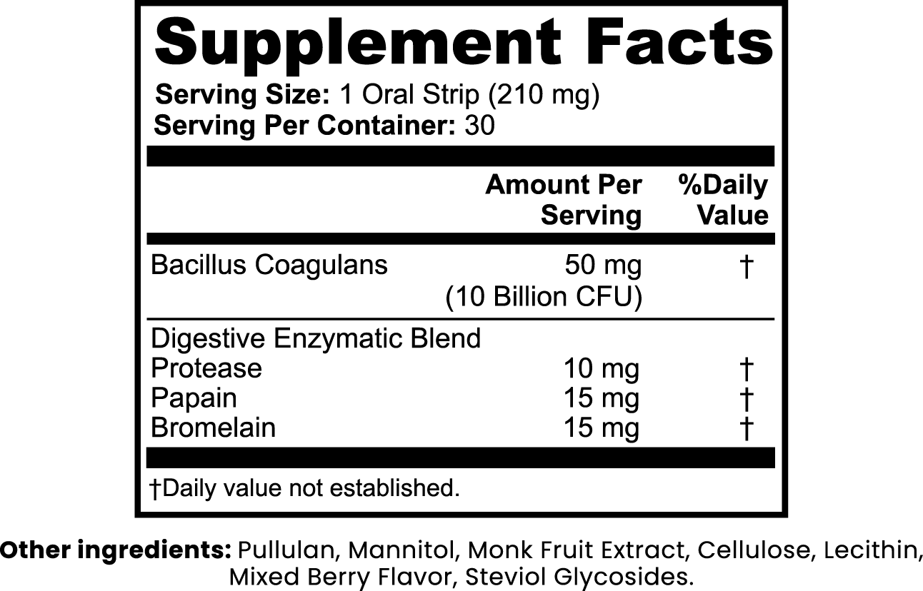 Digestive & Gut Health Strips